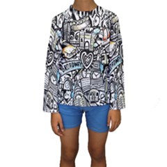 Kids  Long Sleeve Swimwear 