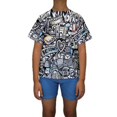 Kids  Short Sleeve Swimwear 