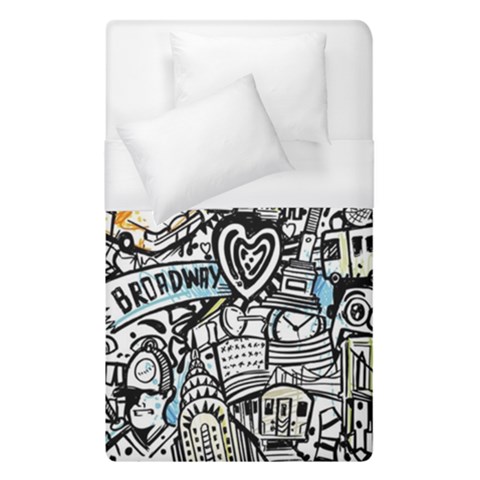 Doodle New York City Nyc Duvet Cover (Single Size) from ArtsNow.com