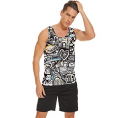 Men s Wide Collar Tank Top 