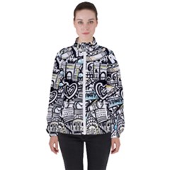 Women s High Neck Windbreaker 