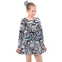 Kids  Long Sleeve Dress 