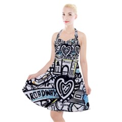 Halter Party Swing Dress  