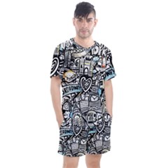 Men s Mesh T-Shirt and Shorts Set 