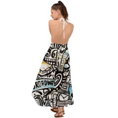 Backless Maxi Beach Dress 