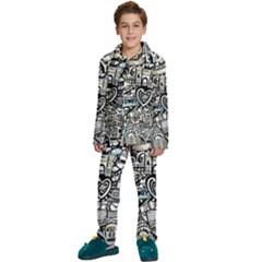 Kids  Long Sleeve Velvet Pajamas Set 