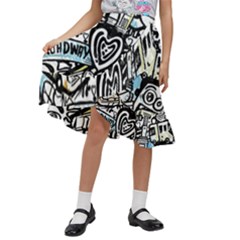 Kids  Ruffle Flared Wrap Midi Skirt 