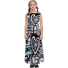 Kids  Satin Sleeveless Maxi Dress 