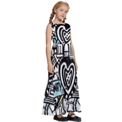 Kids  Satin Sleeveless Maxi Dress 