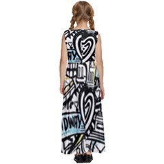 Kids  Satin Sleeveless Maxi Dress 