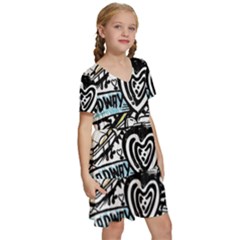 Kids  Short Sleeve Tiered Mini Dress 