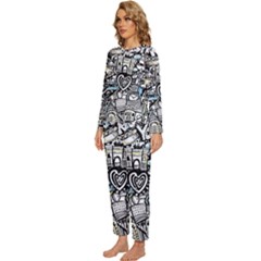 Womens  Long Sleeve Lightweight Pajamas Set 