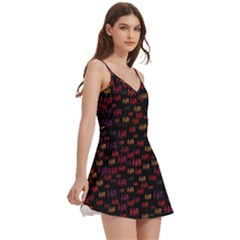 Body Wrap Sleeveless V-Neck Mini Dress 