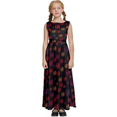 Kids  Satin Sleeveless Maxi Dress 