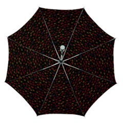 Pattern Ha Ha Ha  Abstract Black Dark Doodle Hahaha Pattern Physco Automatic Folding Umbrella with Case (Medium) from ArtsNow.com