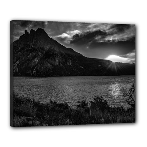 Nahuel huapi lake and andes range mountains landscape, bariloche, argentina Canvas 20  x 16  (Stretched) from ArtsNow.com