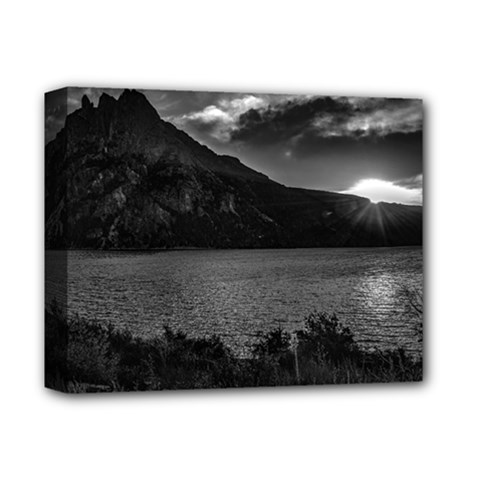 Nahuel huapi lake and andes range mountains landscape, bariloche, argentina Deluxe Canvas 14  x 11  (Stretched) from ArtsNow.com