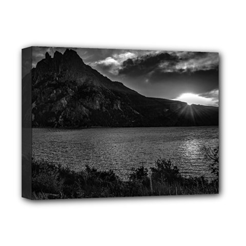 Nahuel huapi lake and andes range mountains landscape, bariloche, argentina Deluxe Canvas 16  x 12  (Stretched)  from ArtsNow.com