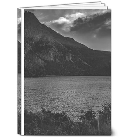 Nahuel huapi lake and andes range mountains landscape, bariloche, argentina 5  x 7  Hardcover Notebook from ArtsNow.com