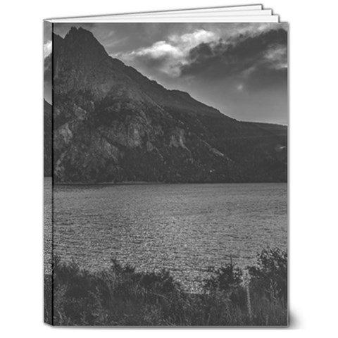 Nahuel huapi lake and andes range mountains landscape, bariloche, argentina 7  x 9  Softcover Notebook from ArtsNow.com