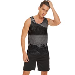 Men s Wide Collar Tank Top 