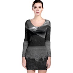 Long Sleeve Velvet Bodycon Dress 