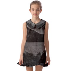 Kids  Pilgrim Collar Ruffle Hem Dress 