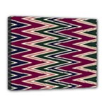 Pattern Zigzag Stripe Design Canvas 14  x 11  (Stretched)