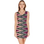 Pattern Zigzag Stripe Design Bodycon Dress