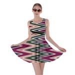 Pattern Zigzag Stripe Design Skater Dress