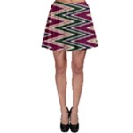 Pattern Zigzag Stripe Design Skater Skirt