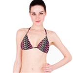 Pattern Zigzag Stripe Design Classic Bikini Top