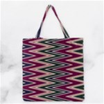 Pattern Zigzag Stripe Design Grocery Tote Bag