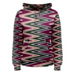 Pattern Zigzag Stripe Design Women s Pullover Hoodie