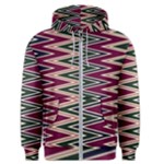 Pattern Zigzag Stripe Design Men s Zipper Hoodie