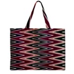 Pattern Zigzag Stripe Design Zipper Mini Tote Bag