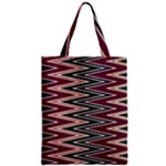 Pattern Zigzag Stripe Design Zipper Classic Tote Bag