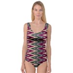 Pattern Zigzag Stripe Design Princess Tank Leotard 