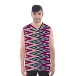 Pattern Zigzag Stripe Design Men s Basketball Tank Top