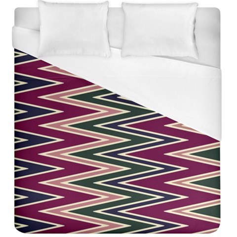 Pattern Zigzag Stripe Design Duvet Cover (King Size) from ArtsNow.com