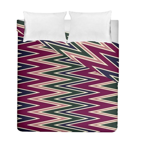 Pattern Zigzag Stripe Design Duvet Cover Double Side (Full/ Double Size) from ArtsNow.com