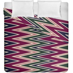 Pattern Zigzag Stripe Design Duvet Cover Double Side (King Size) from ArtsNow.com