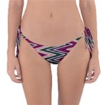 Pattern Zigzag Stripe Design Reversible Bikini Bottoms