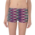 Pattern Zigzag Stripe Design Reversible Boyleg Bikini Bottoms