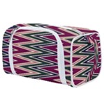 Pattern Zigzag Stripe Design Toiletries Pouch