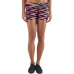 Pattern Zigzag Stripe Design Yoga Shorts