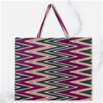 Pattern Zigzag Stripe Design Zipper Large Tote Bag