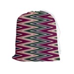 Pattern Zigzag Stripe Design Drawstring Pouch (XL)