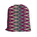 Pattern Zigzag Stripe Design Drawstring Pouch (2XL)