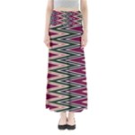 Pattern Zigzag Stripe Design Full Length Maxi Skirt